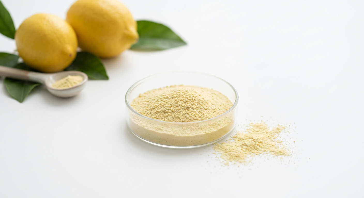 Lemon (Citrus limon) juice powder freeze-dried