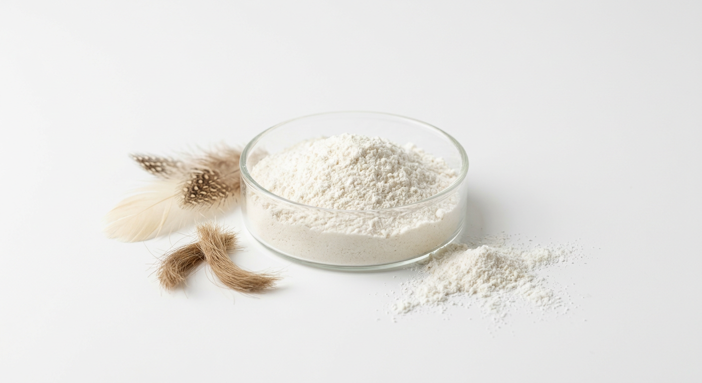 Гидролизделген кератин ұнтағы (Hydrolyzed Keratin Powder)